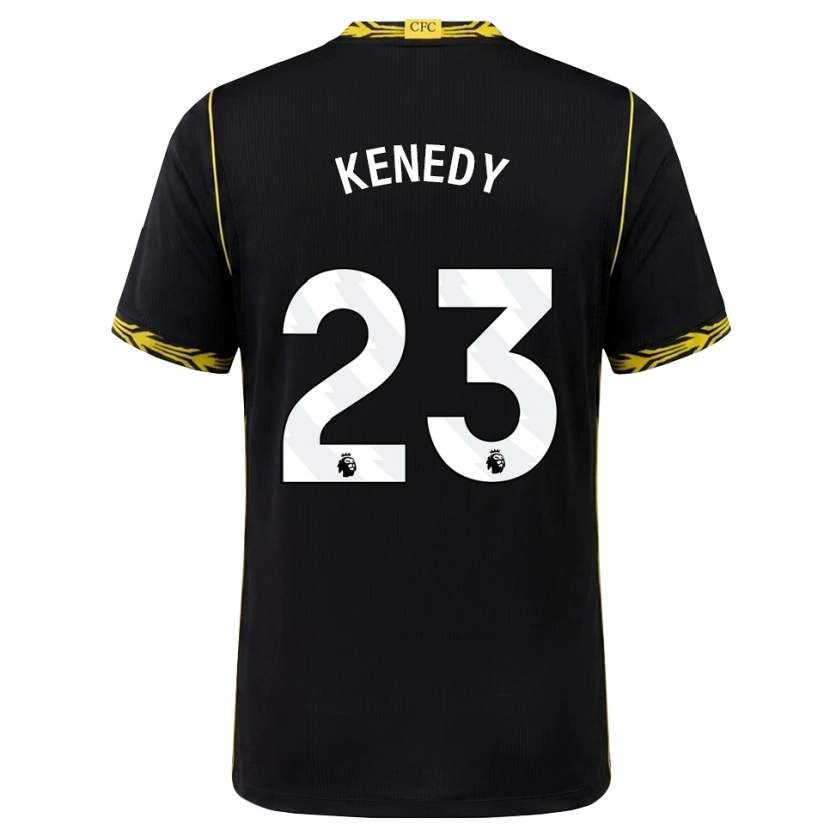 Danxen Kobiety Robert Kenedy #23 Czarny Żółty Wyjazdowa Koszulka 2026/27 Koszulki Klubowe