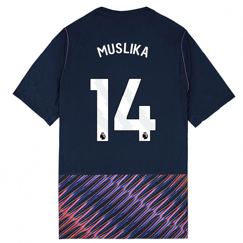 Danxen Kobiety Armend Muslika #14 Królewski Niebieski Biały Wyjazdowa Koszulka 2026/27 Koszulki Klubowe