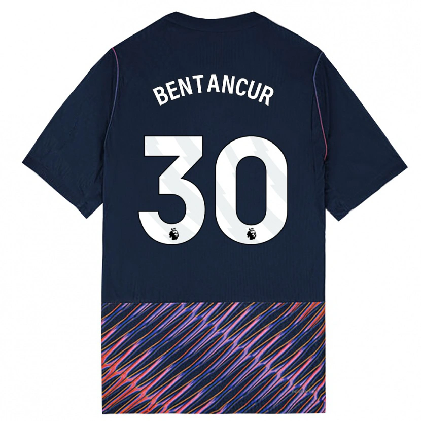 Danxen Kobiety Rodrigo Bentancur #30 Królewski Niebieski Biały Wyjazdowa Koszulka 2026/27 Koszulki Klubowe