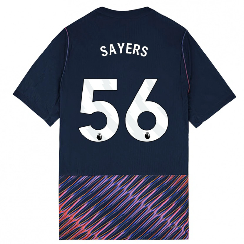 Danxen Kobiety Charlie Sayers #56 Królewski Niebieski Biały Wyjazdowa Koszulka 2026/27 Koszulki Klubowe