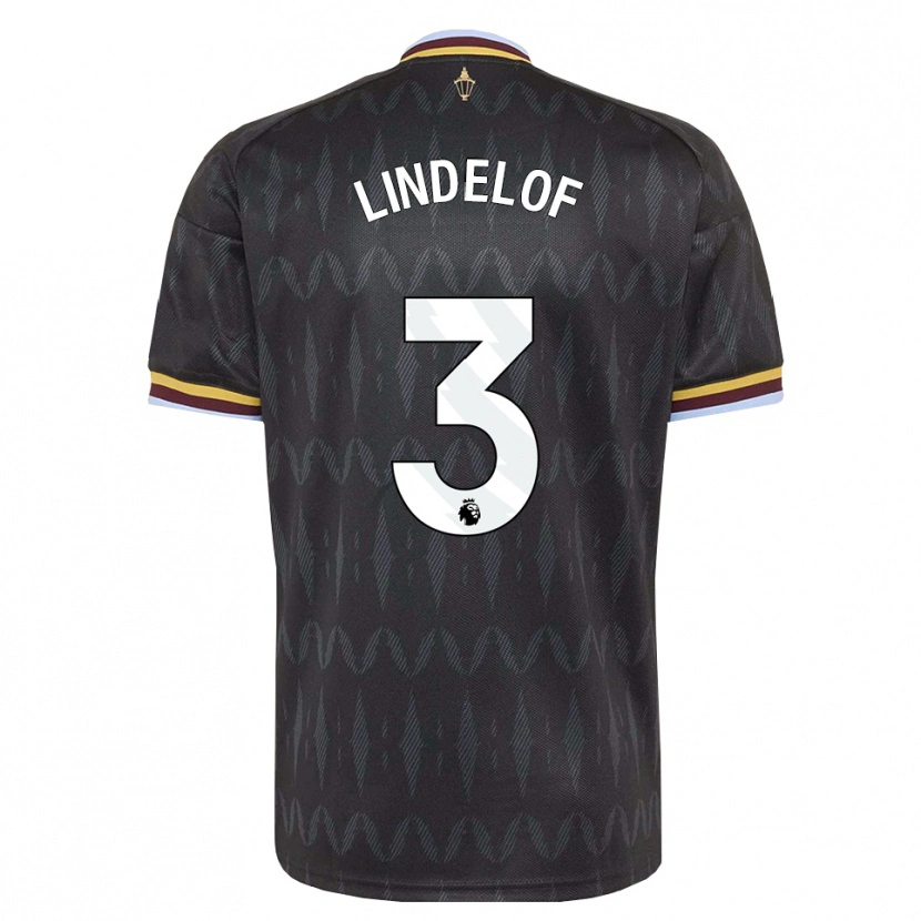 Danxen Kobiety Victor Lindelöf #3 Niebieski Chaber Czarny Żółty Wyjazdowa Koszulka 2026/27 Koszulki Klubowe