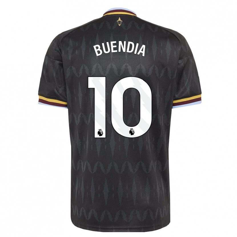 Danxen Kobiety Emiliano Buendía #10 Niebieski Chaber Czarny Żółty Wyjazdowa Koszulka 2026/27 Koszulki Klubowe