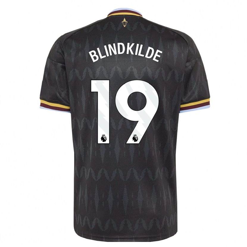 Danxen Kobiety Laura Blindkilde #19 Niebieski Chaber Czarny Żółty Wyjazdowa Koszulka 2026/27 Koszulki Klubowe