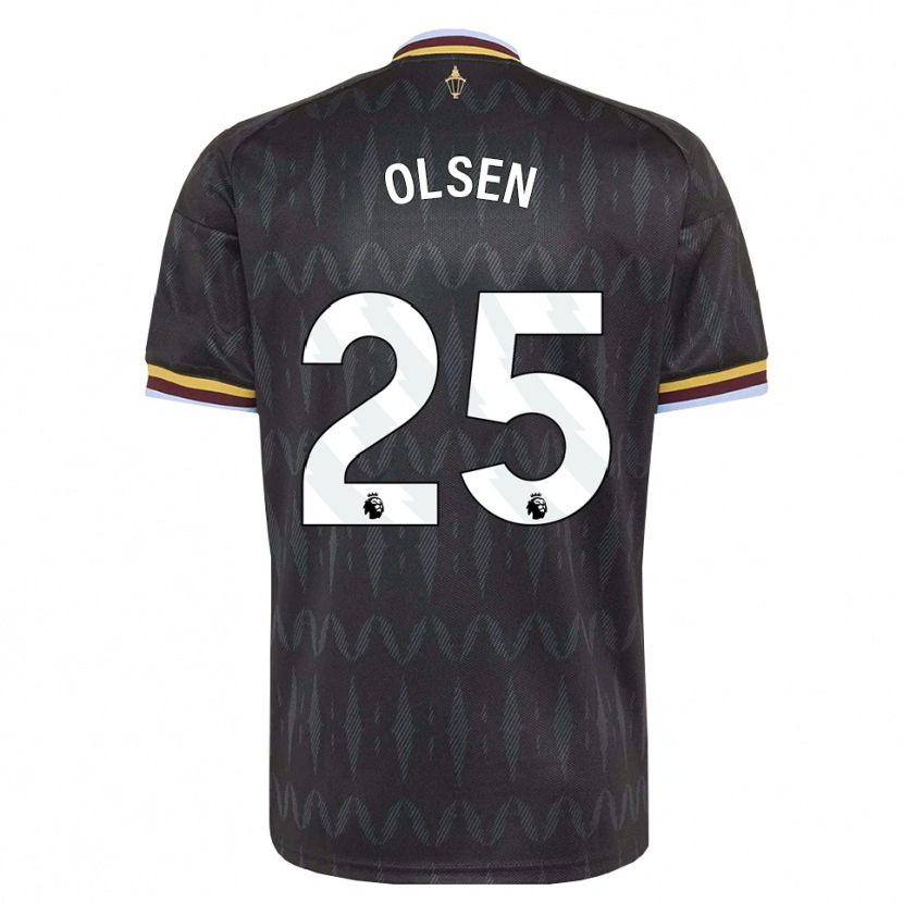 Danxen Kobiety Robin Olsen #25 Niebieski Chaber Czarny Żółty Wyjazdowa Koszulka 2026/27 Koszulki Klubowe