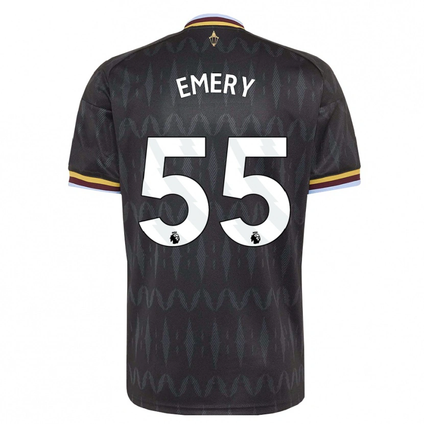 Danxen Kobiety Lander Emery #55 Niebieski Chaber Czarny Żółty Wyjazdowa Koszulka 2026/27 Koszulki Klubowe