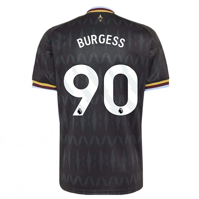 Danxen Kobiety Woody Burgess #90 Niebieski Chaber Czarny Żółty Wyjazdowa Koszulka 2026/27 Koszulki Klubowe