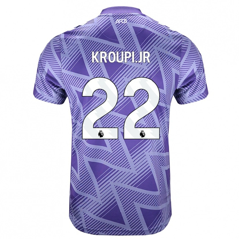 Danxen Kobiety Junior Kroupi #22 Bladożółty Biały Wyjazdowa Koszulka 2026/27 Koszulki Klubowe