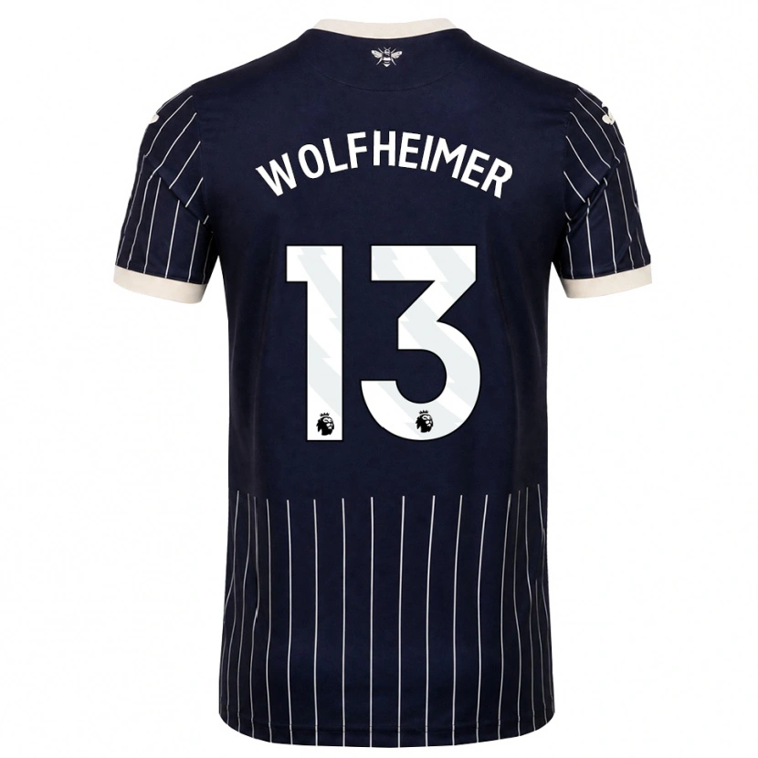 Danxen Kobiety Connor Wolfheimer #13 Czarny Biały Wyjazdowa Koszulka 2026/27 Koszulki Klubowe