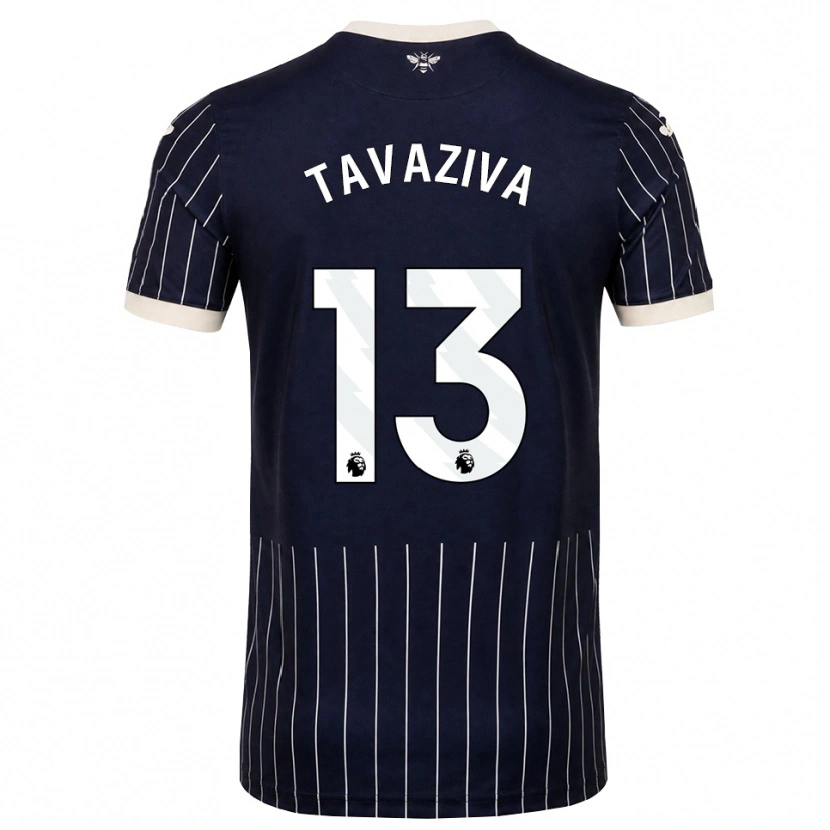 Danxen Kobiety Marley Tavaziva #13 Czarny Biały Wyjazdowa Koszulka 2026/27 Koszulki Klubowe