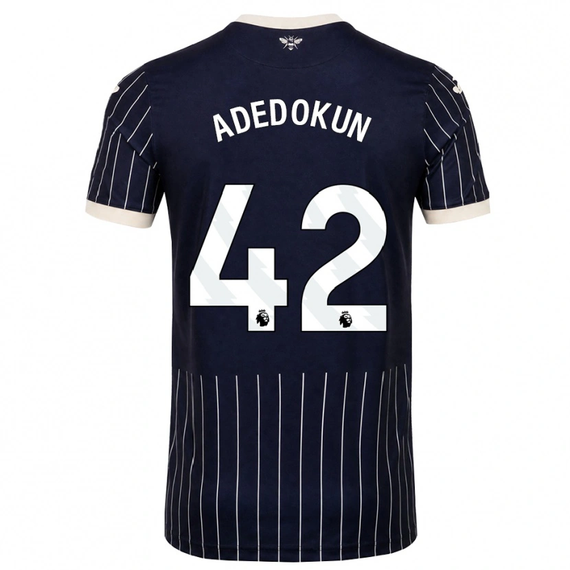 Danxen Kobiety Val Adedokun #42 Czarny Biały Wyjazdowa Koszulka 2026/27 Koszulki Klubowe