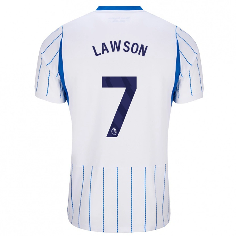 Danxen Kobiety Zebedee Lawson #7 Niebieski Chaber Biały Wyjazdowa Koszulka 2026/27 Koszulki Klubowe