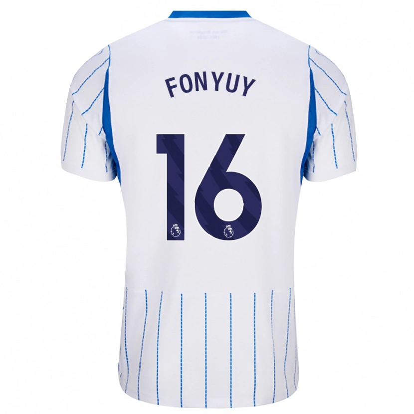 Danxen Kobiety Aedan Fonyuy #16 Niebieski Chaber Biały Wyjazdowa Koszulka 2026/27 Koszulki Klubowe