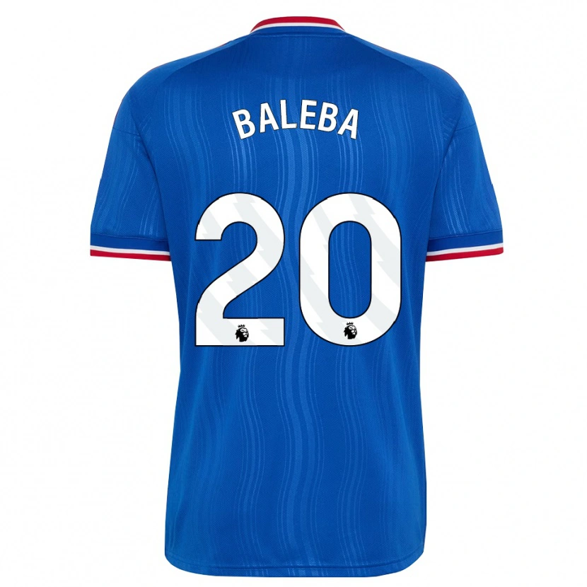 Danxen Kobiety Carlos Baleba #20 Niebieski Biały Czerwony Wyjazdowa Koszulka 2026/27 Koszulki Klubowe