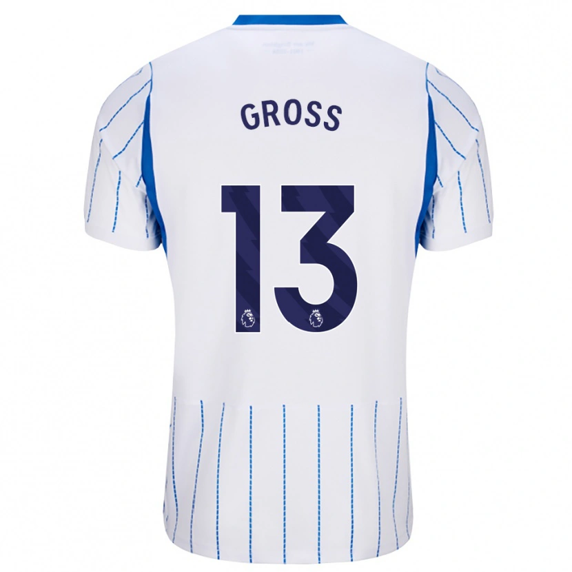 Danxen Kobiety Pascal Groß #13 Niebieski Chaber Biały Wyjazdowa Koszulka 2026/27 Koszulki Klubowe