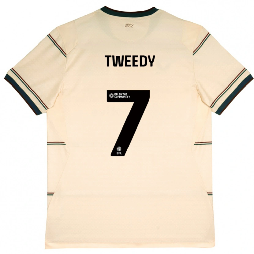 Danxen Kobiety Tom Tweedy #7 Beżowy Bordowy Wyjazdowa Koszulka 2026/27 Koszulki Klubowe