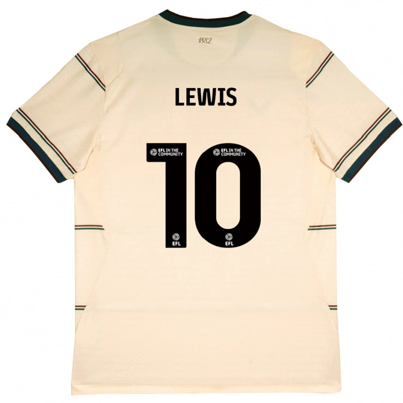 Danxen Kobiety James Lewis #10 Beżowy Bordowy Wyjazdowa Koszulka 2026/27 Koszulki Klubowe