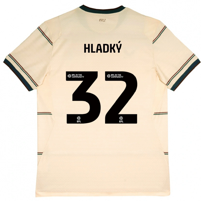 Danxen Kobiety Vaclav Hladky #32 Beżowy Bordowy Wyjazdowa Koszulka 2026/27 Koszulki Klubowe