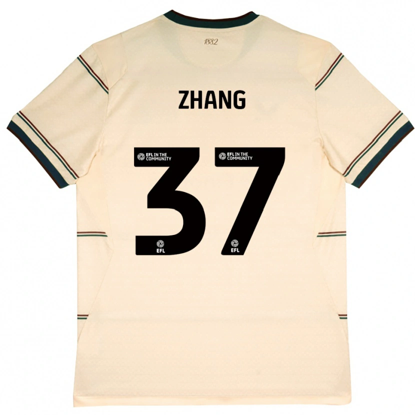 Danxen Kobiety Jiaming Zhang #37 Beżowy Bordowy Wyjazdowa Koszulka 2026/27 Koszulki Klubowe