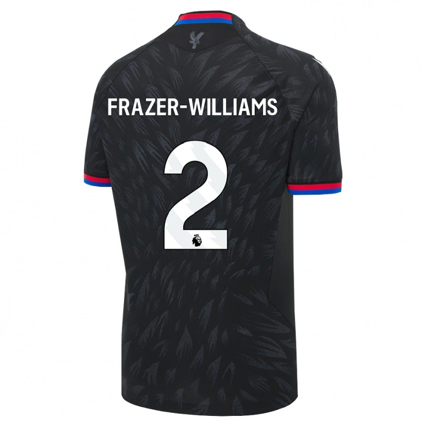 Danxen Kobiety Khyan Frazer-Williams #2 Czarny Niebieski Czerwony Wyjazdowa Koszulka 2026/27 Koszulki Klubowe