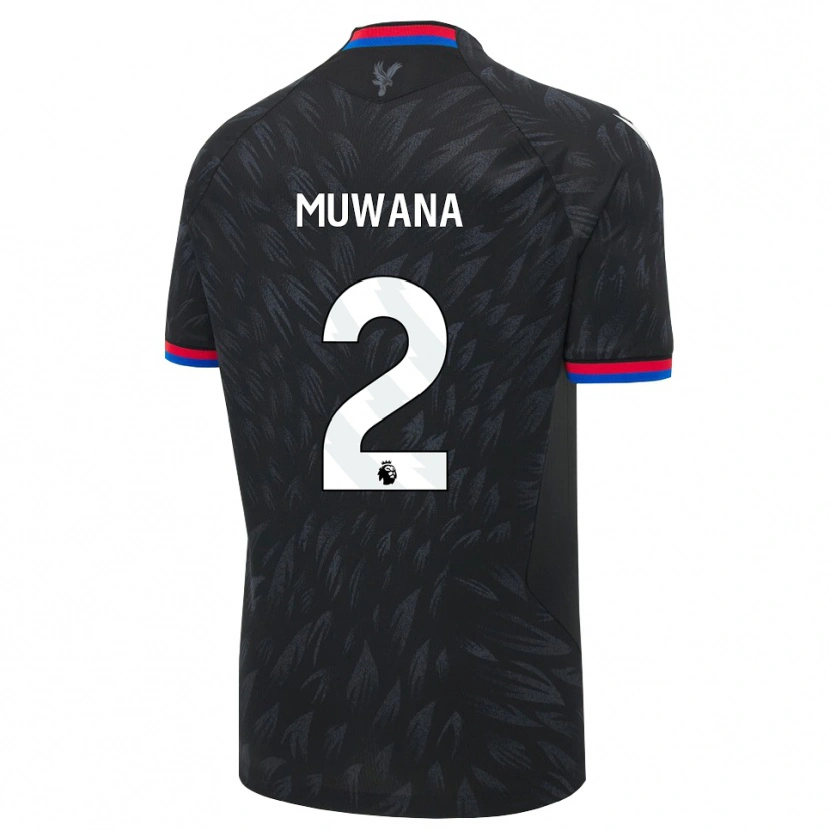 Danxen Kobiety Joshua Muwana #2 Czarny Niebieski Czerwony Wyjazdowa Koszulka 2026/27 Koszulki Klubowe