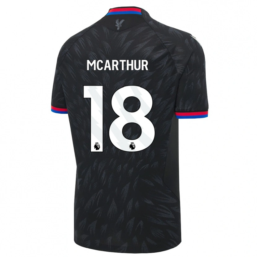 Danxen Kobiety James Mcarthur #18 Czarny Niebieski Czerwony Wyjazdowa Koszulka 2026/27 Koszulki Klubowe