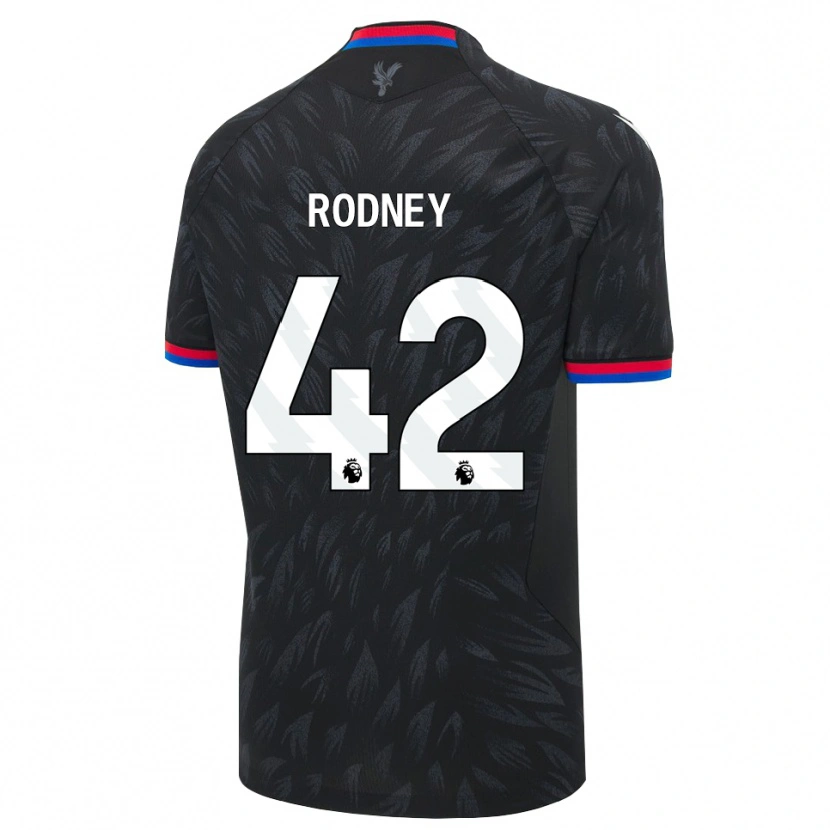 Danxen Kobiety Kaden Rodney #42 Czarny Niebieski Czerwony Wyjazdowa Koszulka 2026/27 Koszulki Klubowe
