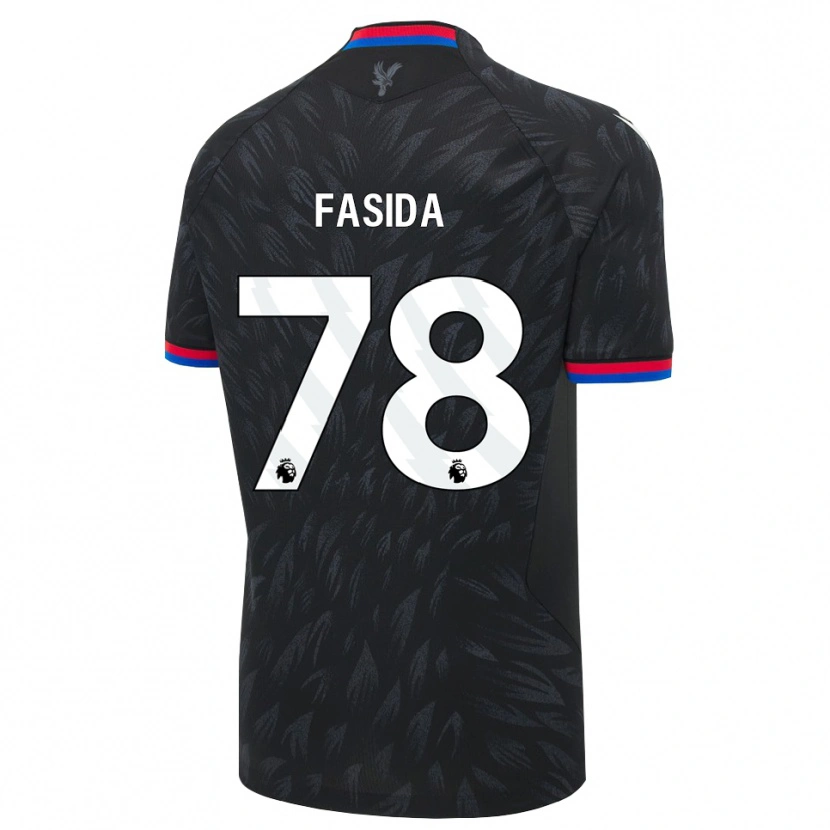 Danxen Kobiety Jacob Fasida #78 Czarny Niebieski Czerwony Wyjazdowa Koszulka 2026/27 Koszulki Klubowe