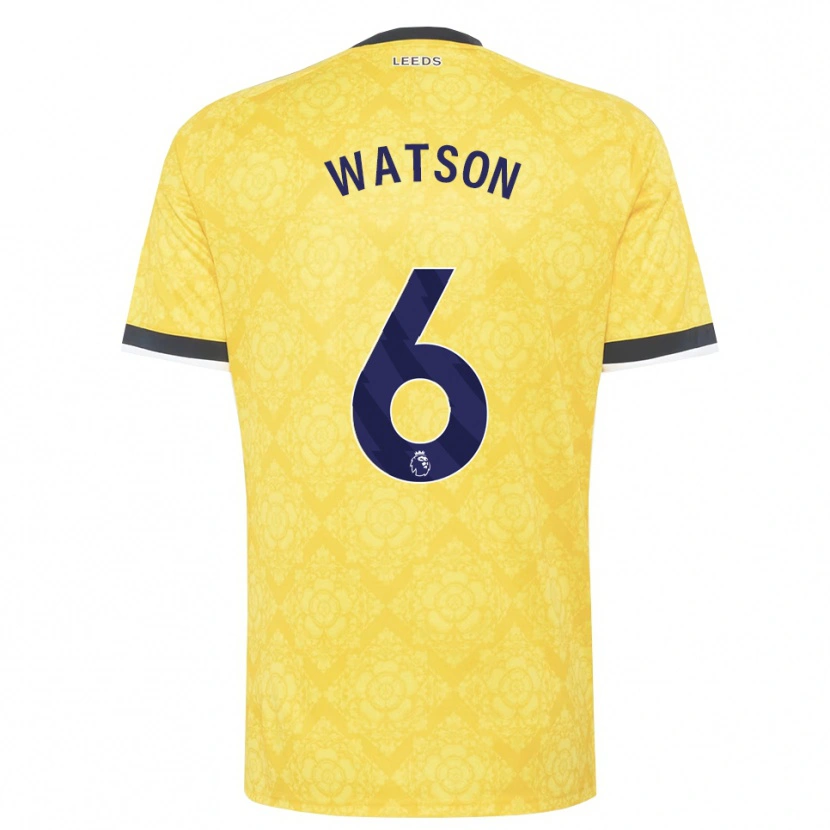 Danxen Kobiety Jacob Watson #6 Żółty Biały Czarny Wyjazdowa Koszulka 2026/27 Koszulki Klubowe