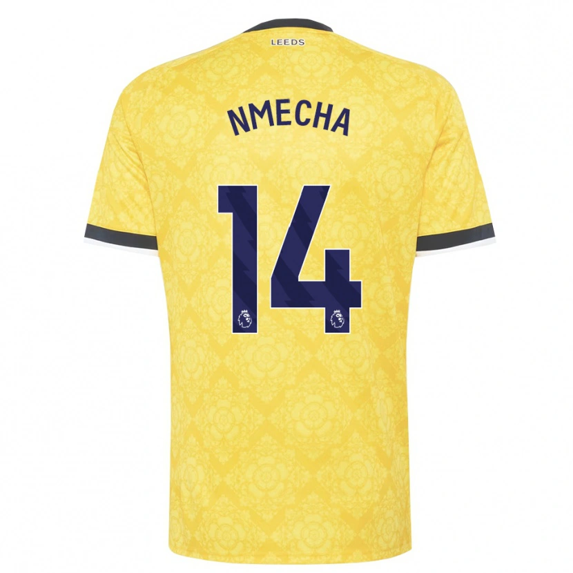 Danxen Kobiety Lukas Nmecha #14 Żółty Biały Czarny Wyjazdowa Koszulka 2026/27 Koszulki Klubowe