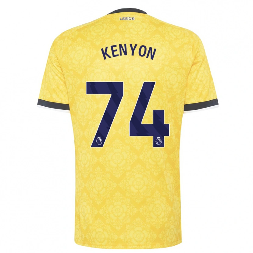 Danxen Kobiety George Kenyon #74 Żółty Biały Czarny Wyjazdowa Koszulka 2026/27 Koszulki Klubowe