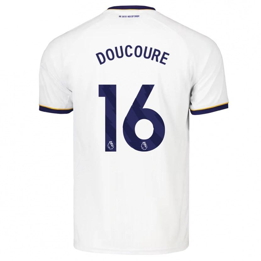 Danxen Kobiety Abdoulaye Doucoure #16 Północnoniebieski Biały Żółty Wyjazdowa Koszulka 2026/27 Koszulki Klubowe
