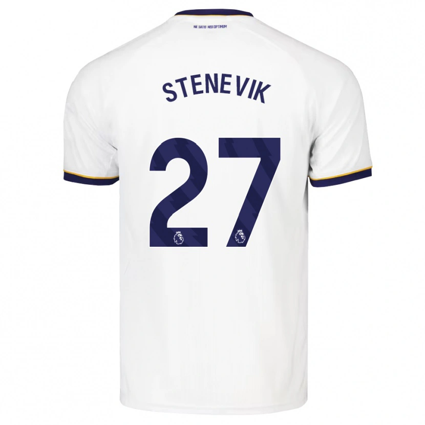 Danxen Kobiety Elise Stenevik #27 Północnoniebieski Biały Żółty Wyjazdowa Koszulka 2026/27 Koszulki Klubowe