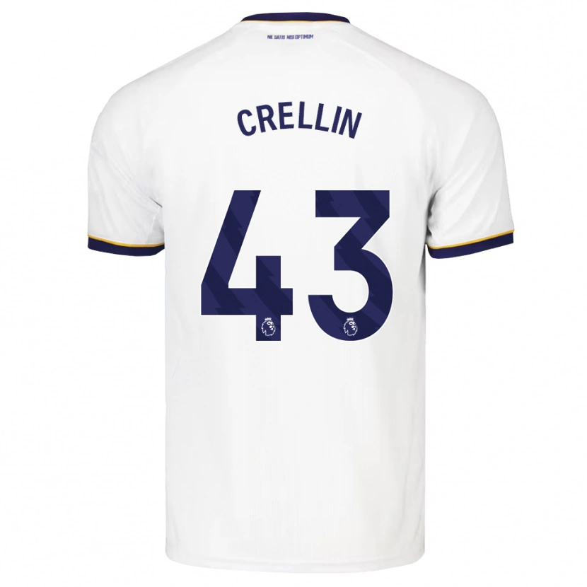 Danxen Kobiety Billy Crellin #43 Północnoniebieski Biały Żółty Wyjazdowa Koszulka 2026/27 Koszulki Klubowe