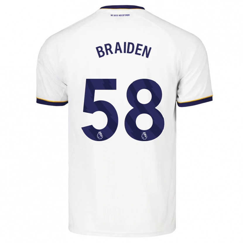 Danxen Kobiety Braiden Graham #58 Północnoniebieski Biały Żółty Wyjazdowa Koszulka 2026/27 Koszulki Klubowe