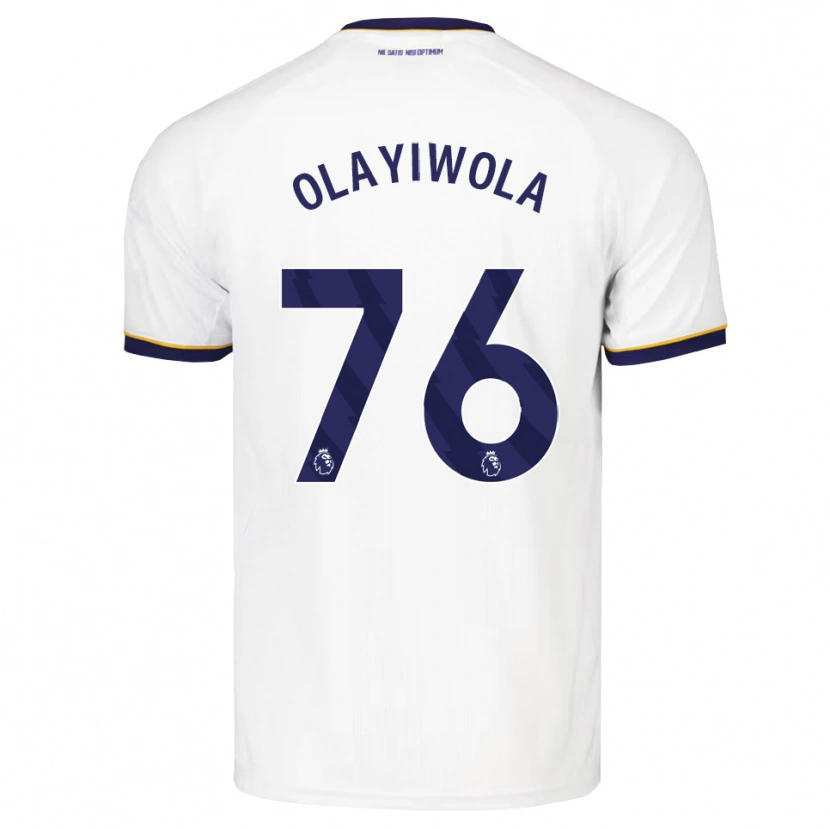Danxen Kobiety Malik Olayiwola #76 Północnoniebieski Biały Żółty Wyjazdowa Koszulka 2026/27 Koszulki Klubowe
