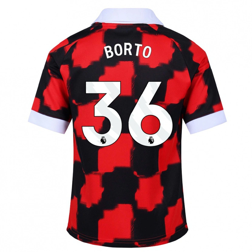 Danxen Kobiety Alex Borto #36 Czerwony Biały Czarny Wyjazdowa Koszulka 2026/27 Koszulki Klubowe
