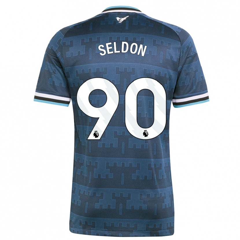 Danxen Kobiety Alfie Seldon #90 Żółty Czarny Niebieski Wyjazdowa Koszulka 2026/27 Koszulki Klubowe