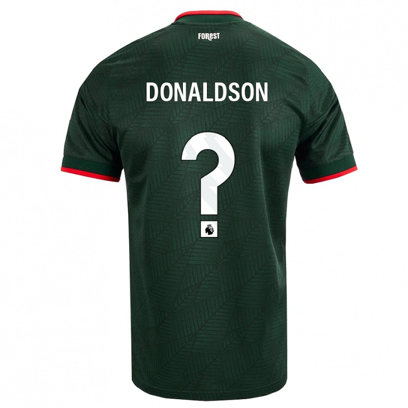 Danxen Kobiety Mason Donaldson #0 Ciemnozielony Czerwony Wyjazdowa Koszulka 2026/27 Koszulki Klubowe