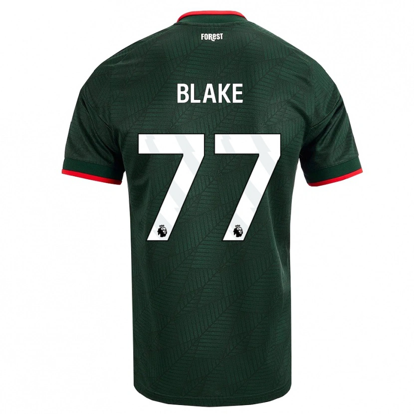 Danxen Kobiety Zyan Blake #77 Ciemnozielony Czerwony Wyjazdowa Koszulka 2026/27 Koszulki Klubowe