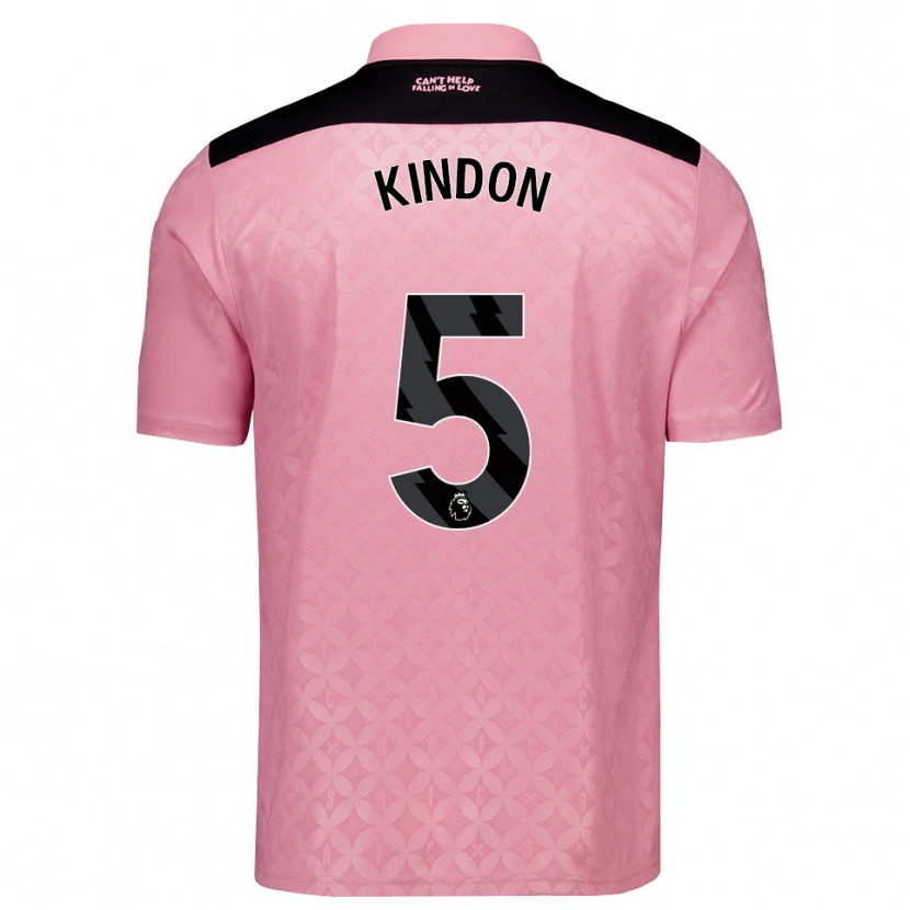 Danxen Kobiety Ben Kindon #5 Jasnoróżowy Czarny Wyjazdowa Koszulka 2026/27 Koszulki Klubowe
