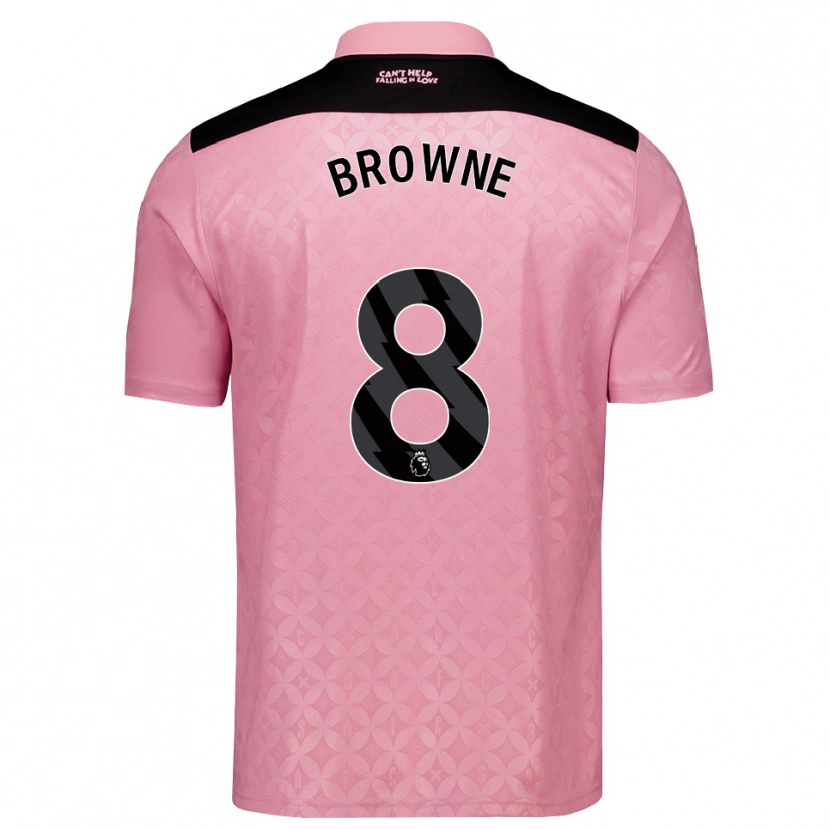 Danxen Kobiety Alan Browne #8 Jasnoróżowy Czarny Wyjazdowa Koszulka 2026/27 Koszulki Klubowe