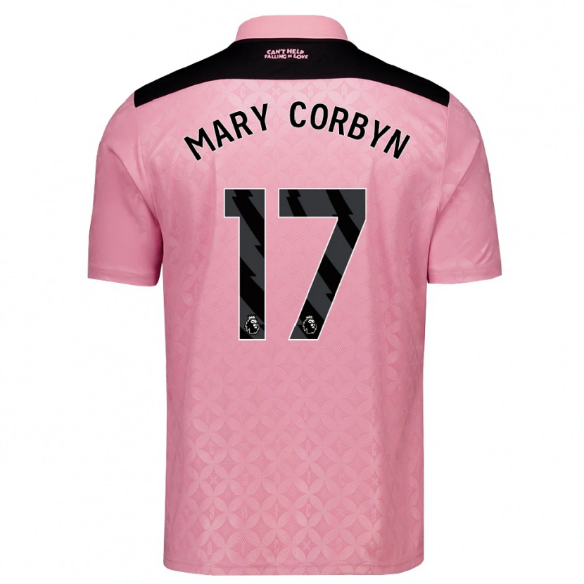 Danxen Kobiety Mary Corbyn #17 Jasnoróżowy Czarny Wyjazdowa Koszulka 2026/27 Koszulki Klubowe