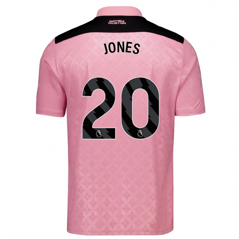 Danxen Kobiety Ellen Jones #20 Jasnoróżowy Czarny Wyjazdowa Koszulka 2026/27 Koszulki Klubowe