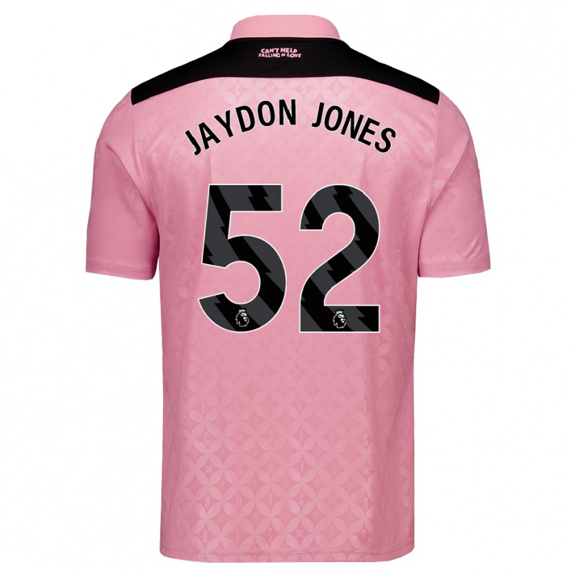Danxen Kobiety Jaydon Jones #52 Jasnoróżowy Czarny Wyjazdowa Koszulka 2026/27 Koszulki Klubowe