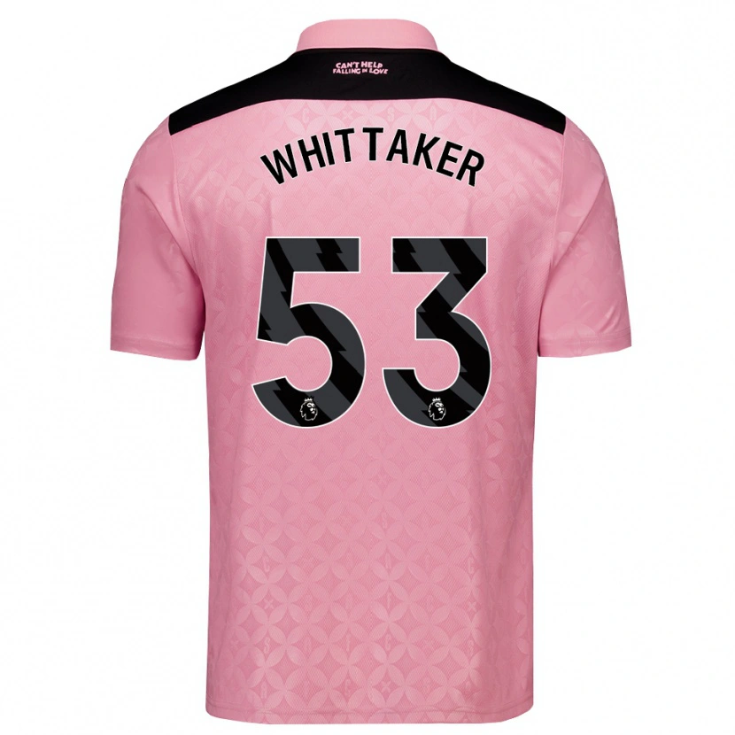 Danxen Kobiety Jack Whittaker #53 Jasnoróżowy Czarny Wyjazdowa Koszulka 2026/27 Koszulki Klubowe