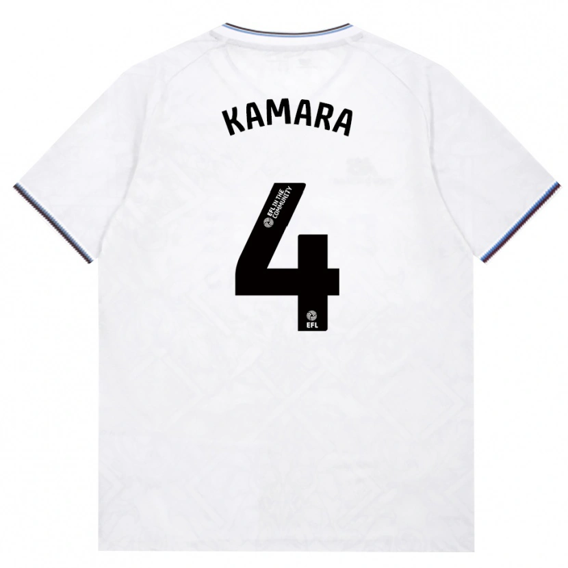 Danxen Kobiety Aaron Kamara #4 Bordowy Biały Wyjazdowa Koszulka 2026/27 Koszulki Klubowe