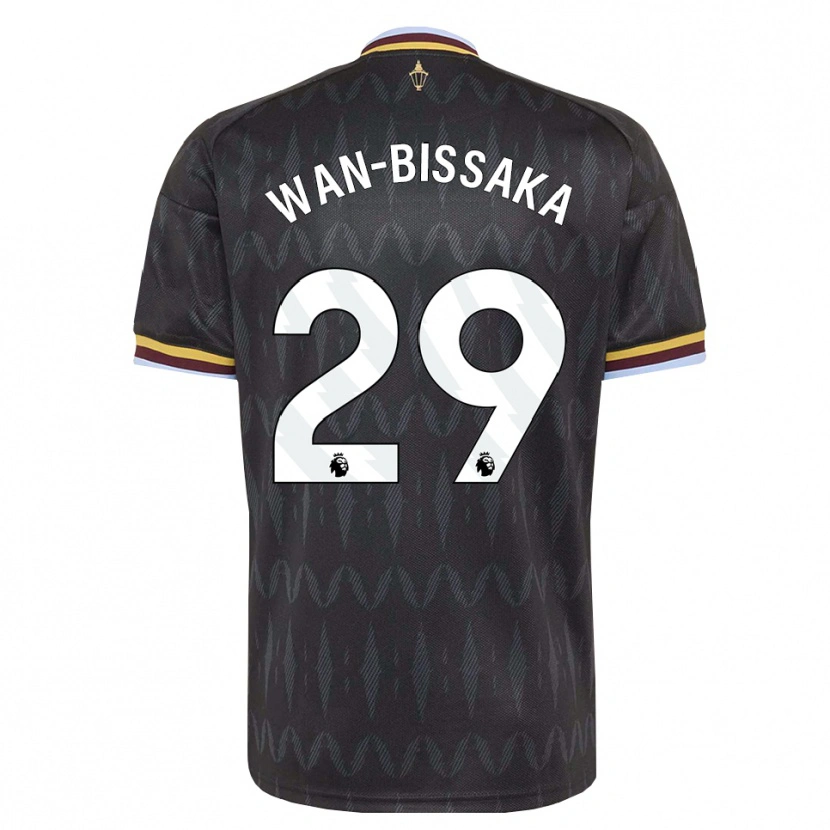 Danxen Kobiety Aaron Wan-Bissaka #29 Niebieski Chaber Czarny Żółty Wyjazdowa Koszulka 2026/27 Koszulki Klubowe