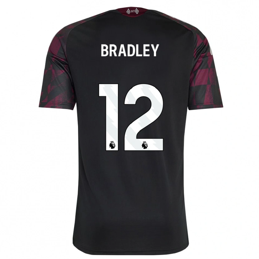 Danxen Kobiety Conor Bradley #12 Czarny Biały Fioletowy Trzeci Komplet Koszulka 2026/27 Koszulki Klubowe