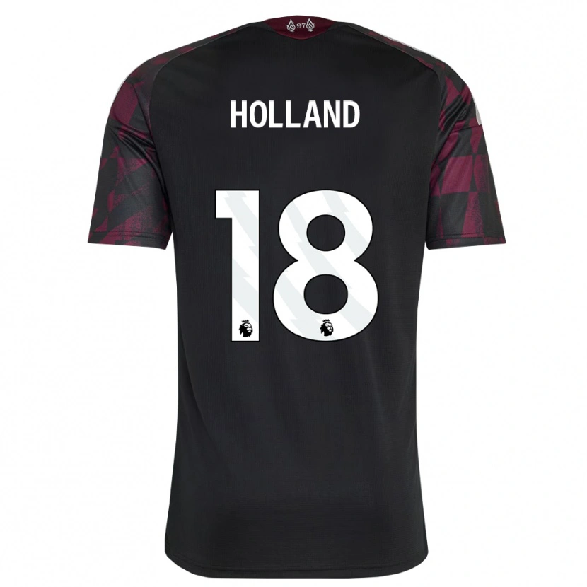 Danxen Kobiety Ceri Holland #18 Czarny Biały Fioletowy Trzeci Komplet Koszulka 2026/27 Koszulki Klubowe