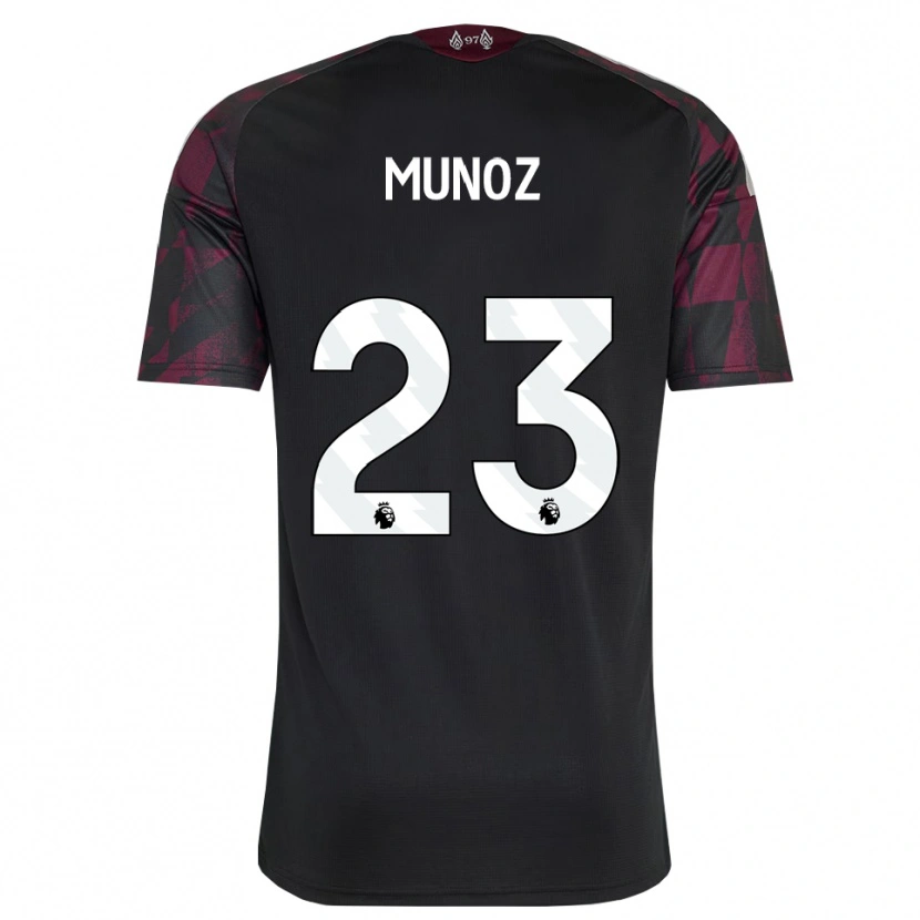Danxen Kobiety Víctor Muñoz #23 Czarny Biały Fioletowy Trzeci Komplet Koszulka 2026/27 Koszulki Klubowe